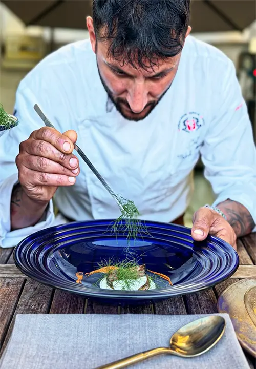 Antonio Ferrara, executive chef del ristorante Neptunus a Forio, Ischia